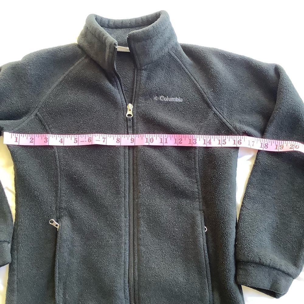 Columbia Youth Jacket Black Full Zip Size M 10/12 - Picture 4 of 8